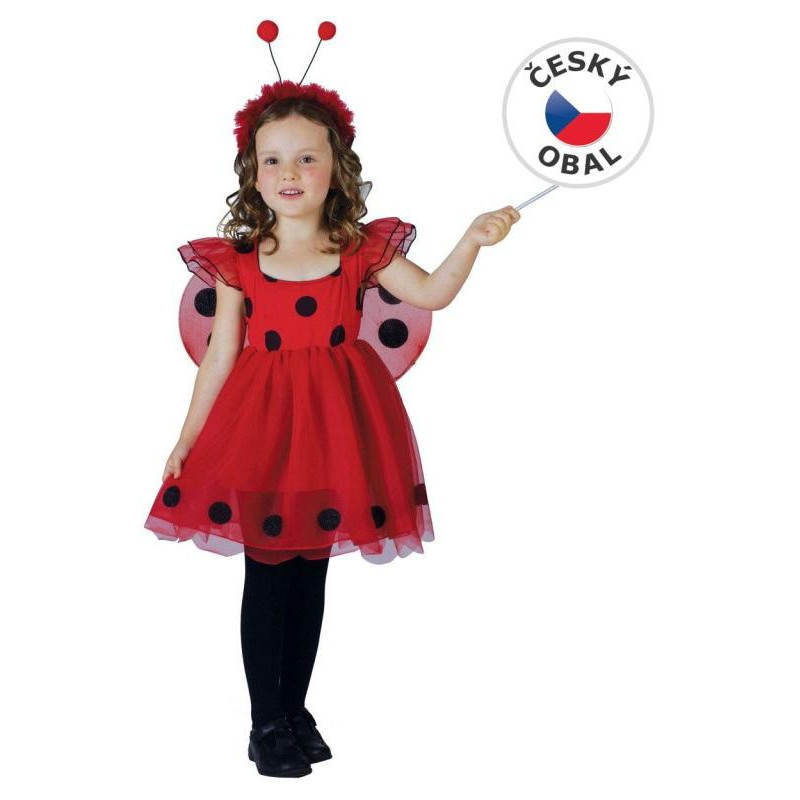 Kostým na karneval - Beruška, 92-104 cm