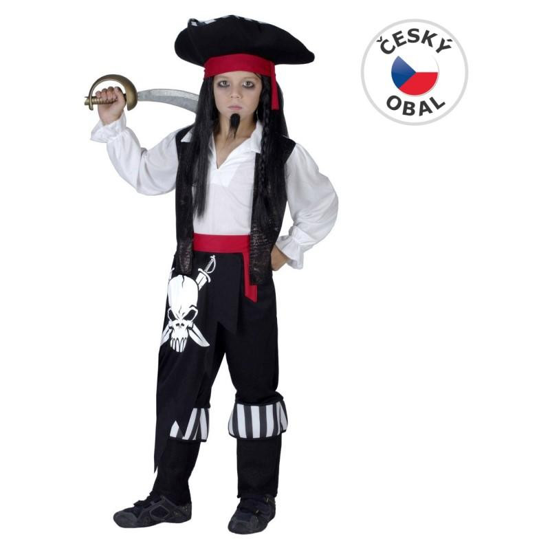 Kostým na karneval - Pirát, 110-120 cm