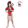 Kostým na karneval - Indiánka s čelenkou, 120-130 cm