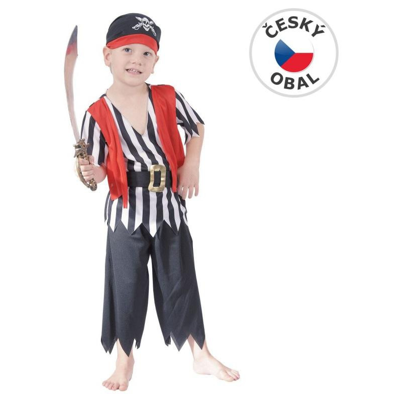 Kostým na karneval Pirát,92-104cm