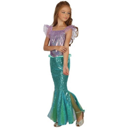 Šaty na karneval - mořská panna, 120-130 cm