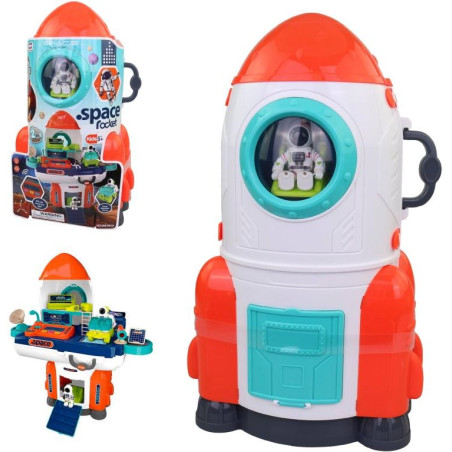 Vesmírná raketa, stolek s příslušenstvím, na baterie, 49 x 19,5 x 53 cm