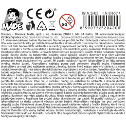 Vesmírná raketa, stolek s příslušenstvím, na baterie, 49 x 19,5 x 53 cm