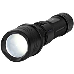 NEDIS LED svítilna/ napájení z baterie/ 3,7 V DC/ 10 W/ 1000 lm/ dosah 110 m/ černá