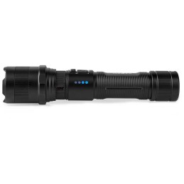 NEDIS LED svítilna/ napájení z baterie/ 3,7 V DC/ 10 W/ 1000 lm/ dosah 110 m/ černá