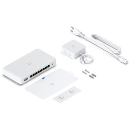 Ubiquiti UniFi Device Bridge Switch - 5/6GHz bezdrátový bridge/switch s PoE+, 7x 2.5GbE, 1x 10GbE, UniFi Wi-Fi Auto-Link