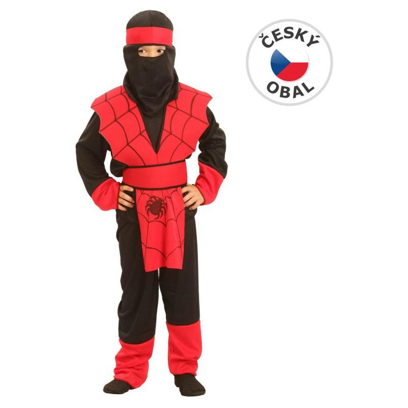 Kostým na karneval - Ninja pavouk, 110-120 cm
