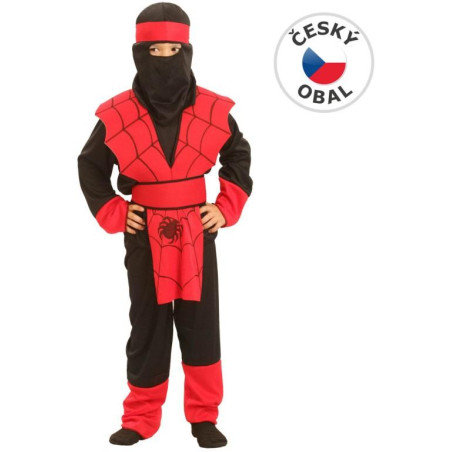 Kostým na karneval - Ninja pavouk, 110-120 cm