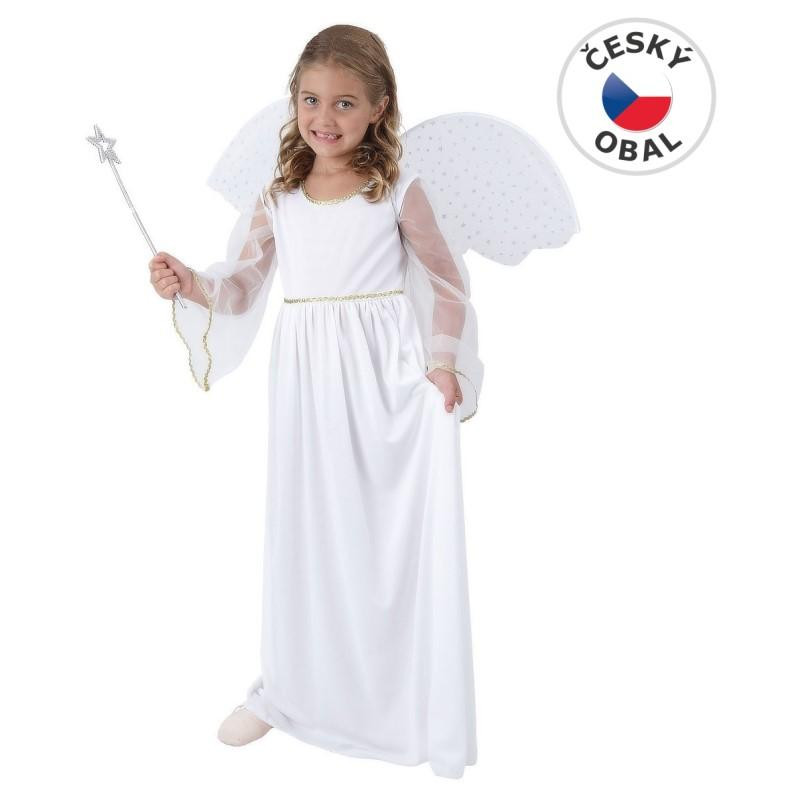 Karnevalový kostým Anděl, 110-120cm