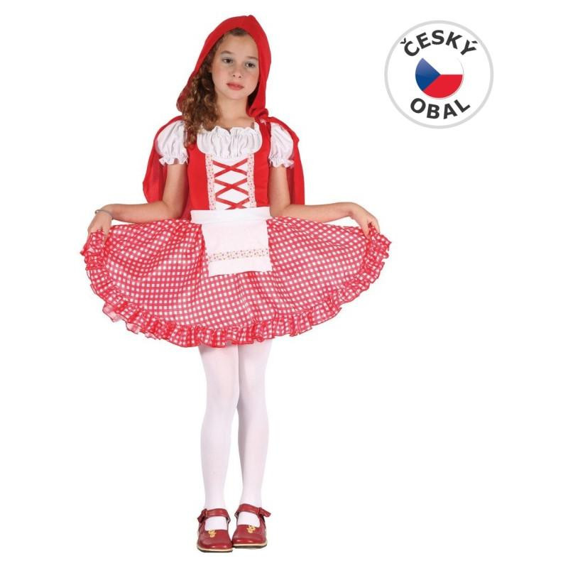 Kostým na karneval - Červená Karkulka, 110-120 cm