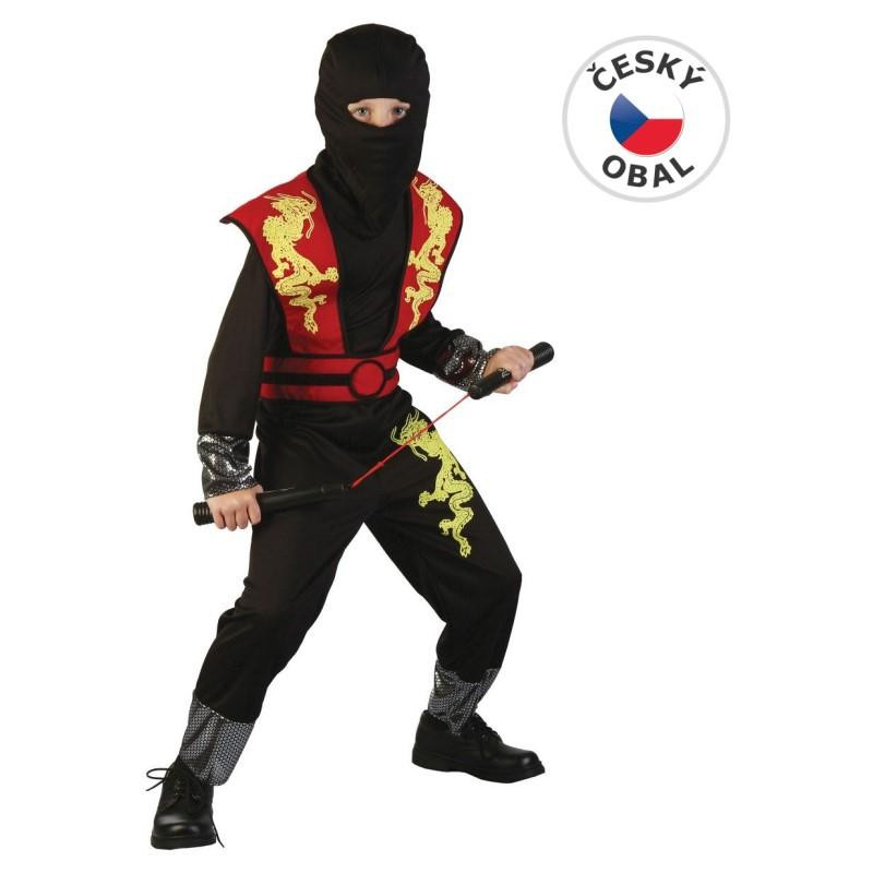 Kostým na karneval - Ninja, 120-130 cm