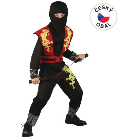 Kostým na karneval - Ninja, 120-130 cm