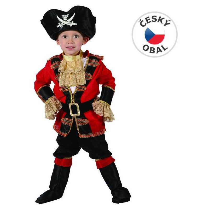 Šaty na karneval - pirát, 92-104 cm