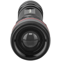 NEDIS LED svítilna/ napájení z baterie/ 3,7 V DC/ 10 W/ 1000 lm/ dosah 200 m/ černá