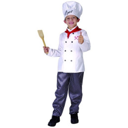 Šaty na karneval - kuchař, 110-120 cm