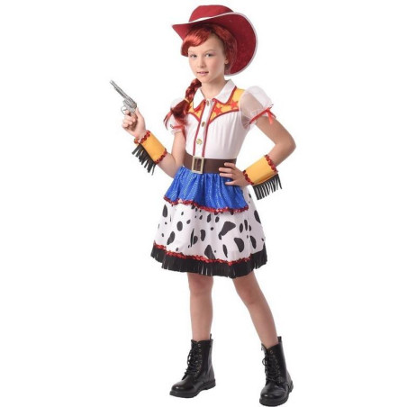 Šaty na karneval - kovbojská dívka, 120 cm - 130 cm