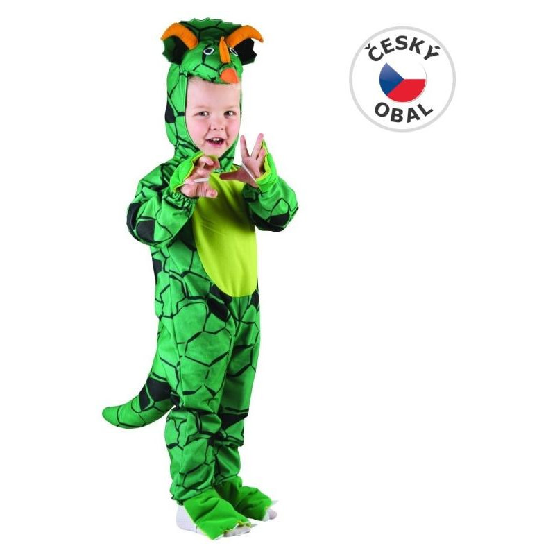 Šaty na karneval - Triceratops, 92 - 104 cm