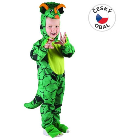 Šaty na karneval - Triceratops, 92 - 104 cm