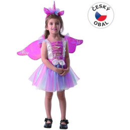 Šaty na karneval -  jednorožec, 92 - 104 cm