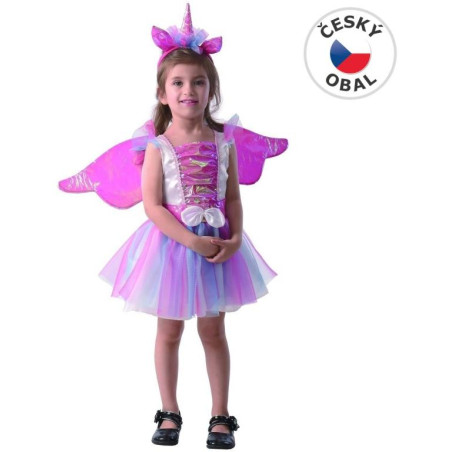 Šaty na karneval -  jednorožec, 92 - 104 cm