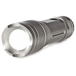 NEDIS LED svítilna/ napájení z baterie/ 4,5 V DC/ 5 W/ 330 lm/ dosah 200 m/ šedá