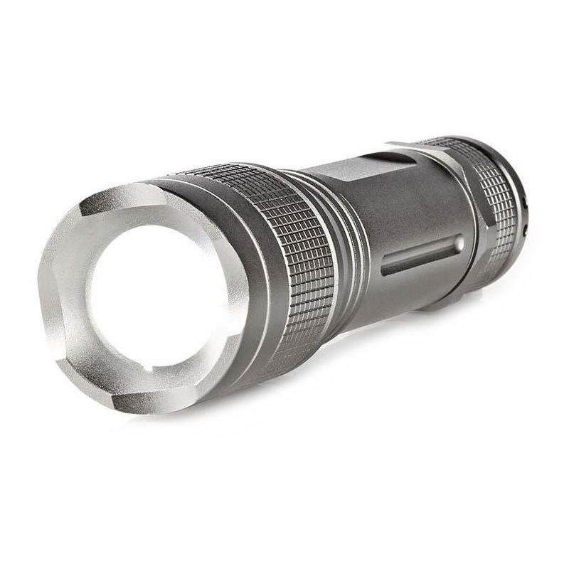 NEDIS LED svítilna/ napájení z baterie/ 4,5 V DC/ 5 W/ 330 lm/ dosah 200 m/ šedá
