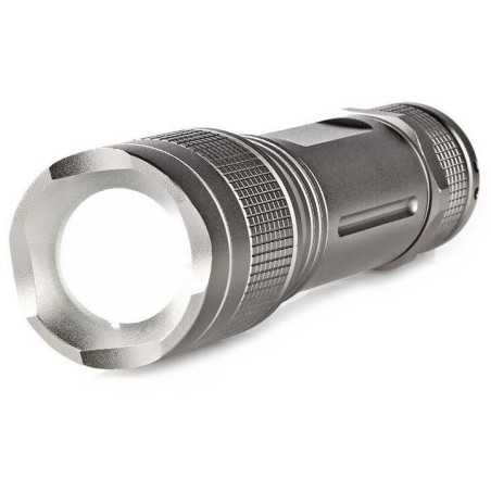 NEDIS LED svítilna/ napájení z baterie/ 4,5 V DC/ 5 W/ 330 lm/ dosah 200 m/ šedá