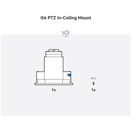 Ubiquiti UniFi G6 PTZ In-Ceiling Mount B