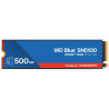 Dysk SSD WD Blue SN5100 500 GB z technologią SANDISK / NVMe M.2 PCIe Gen4 / wewnętrzny / radiator / M.2 2280