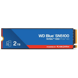WD Blue SN5100 2TB SSD Powered by SANDISK / NVMe M.2 PCIe Gen4 / Interní / chladič / M.2 2280