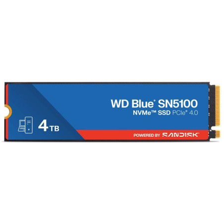 WD Blue SN5100 4TB SSD Powered by SANDISK / NVMe M.2 PCIe Gen4 / Interní / chladič / M.2 2280