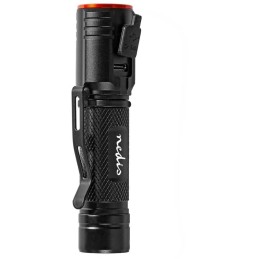 NEDIS LED svítilna/ napájení z baterie/ 3,7 V DC/ 20 W/ 2000 lm/ dosah 180 m/ černá