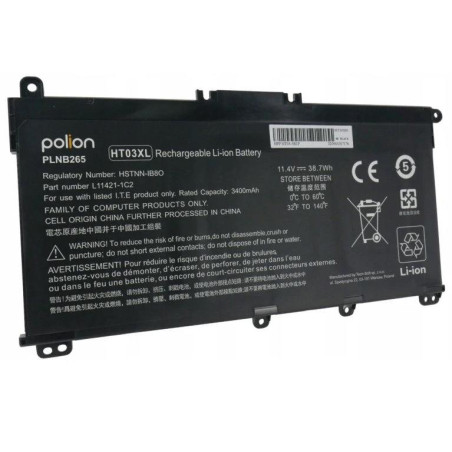 TRX baterie Polion HT03XL/ 11.4V/ 3400 mAh/ Li-Pol/ HSTNN-LB8M L11421-545 pro HP 240 G7 245 G7 250 G7 255/ neoriginální