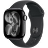 Apple Watch Series 11 Cellular 42mm Klavírno čierny hliník s čiernym športovým remienkom - S/M