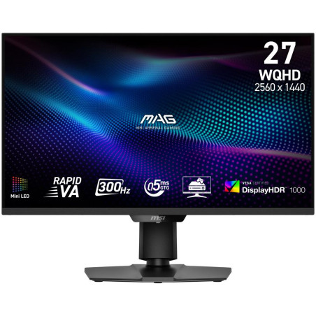 MSI Gaming MAG 274QPF X30MV/ 27"/ 2560x1440 / VA LED/ 0,5ms/ 300Hz/ 400cd/m2/ 4500:1/ HDMI/ DP/ VESA/ černý