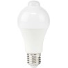 NEDIS LED žiarovka E27/ A60/ 8,5 W/ 220 V/ 806 lm/ 3000 K/ teplá biela/ detekcia pohybu/ matná