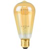 NEDIS LED-Lampe E27/ ST64/ 4,9 W/ 220 V/ 470 lm/ 2100 K/ dimmbar/ extra warmweiß/ Retro-Stil