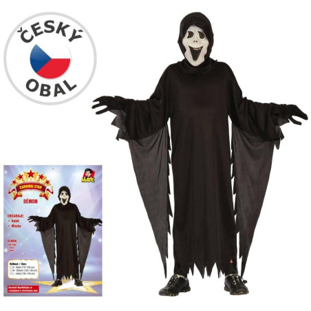 Šaty na karneval - démon, 92-104 cm