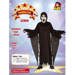 Šaty na karneval - démon, 92-104 cm