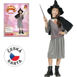 Šaty na karneval - čarodějnice, 120-130 cm