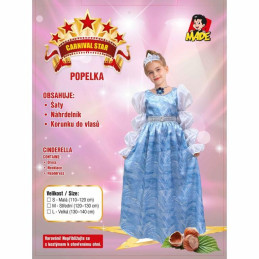 Šaty na karneval - Popelka, 120-130 cm