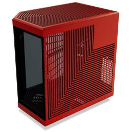 HYTE skříň Y70 Touch Infinite Black Cherry / 14,9" dotykový displej / levé a přední sklo / Riser PCIe 4.0 / bez zdroje /
