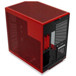 HYTE skříň Y70 Touch Infinite Black Cherry / 14,9" dotykový displej / levé a přední sklo / Riser PCIe 4.0 / bez zdroje /