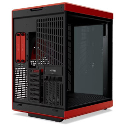 HYTE skříň Y70 Touch Infinite Black Cherry / 14,9" dotykový displej / levé a přední sklo / Riser PCIe 4.0 / bez zdroje /