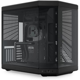 HYTE skříň Y70 Pitch Black / levé a přední sklo / Riser PCIe 4.0 / bez zdroje / 1x USB-C / 2x USB-A /
