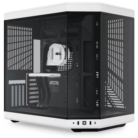 HYTE skříň Y70 Panda / levé a přední sklo / Riser PCIe 4.0 / bez zdroje / 1x USB-C / 2x USB-A /