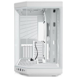HYTE skříň Y70 Snow white / levé a přední sklo / Riser PCIe 4.0 / bez zdroje / 1x USB-C / 2x USB-A /