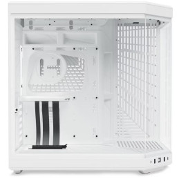 HYTE skříň Y70 Snow white / levé a přední sklo / Riser PCIe 4.0 / bez zdroje / 1x USB-C / 2x USB-A /