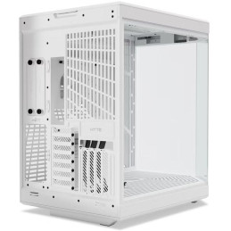 HYTE skříň Y70 Snow white / levé a přední sklo / Riser PCIe 4.0 / bez zdroje / 1x USB-C / 2x USB-A /
