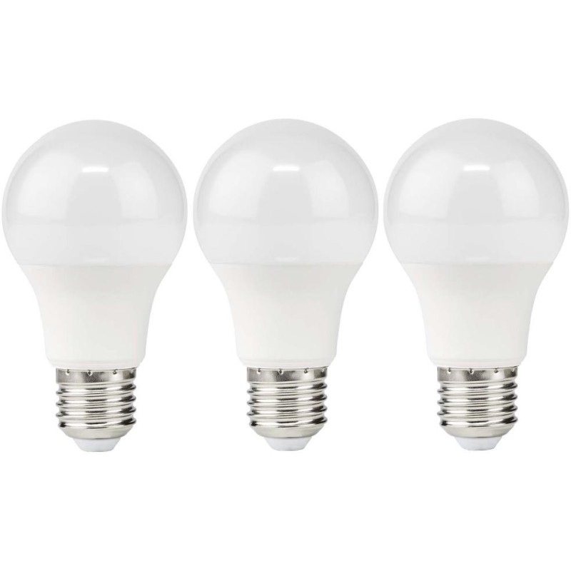 NEDIS LED žárovka E27/ A60/ 11 W/ 220 V/ 1055 lm/ 2700 K/ teplá bílá/ matná/ 3 kusy